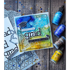 Simon Says Stamp Stencils Dash and Dot 1030st Celebrate Grad Card