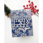 Simon Says Stamp Embossing Folder and Cutting Die Dazzle Snowflakes sfd570 DieCember Christmas Card