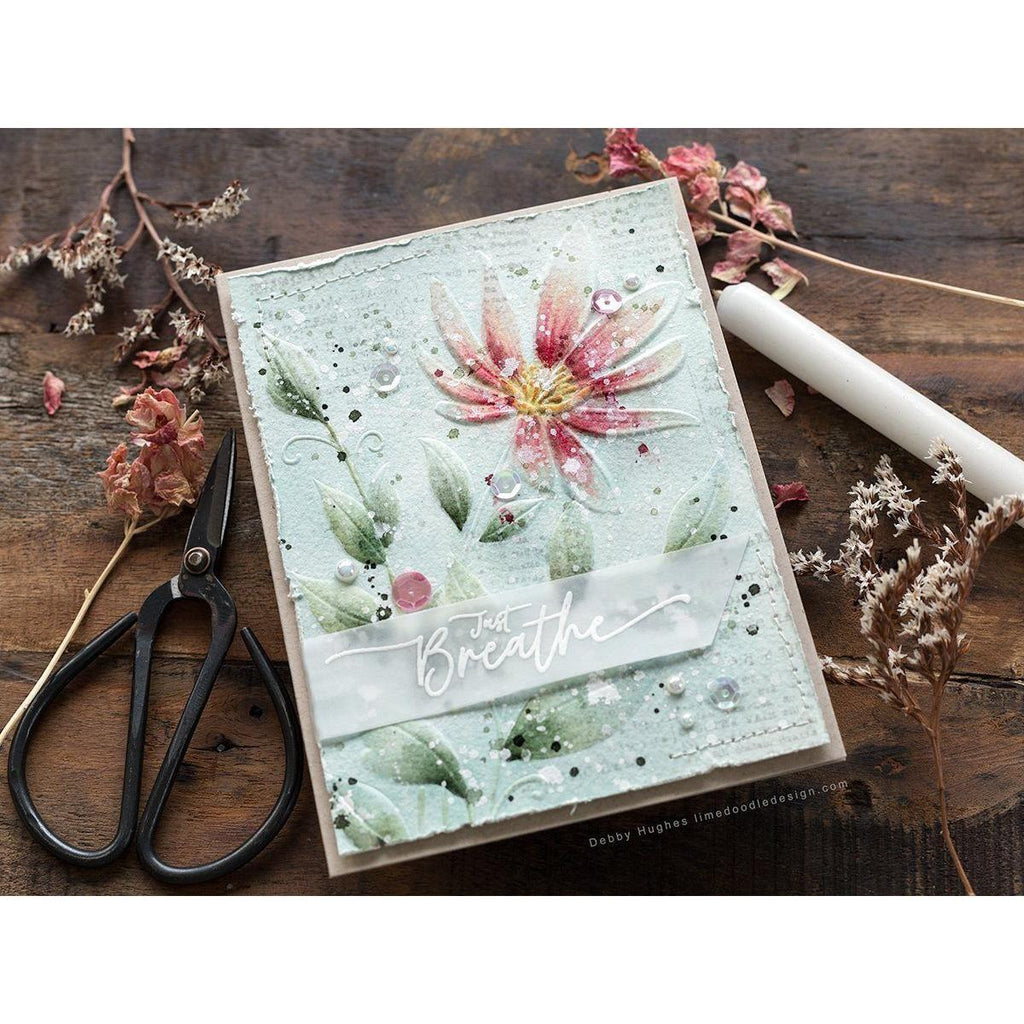 Tim Holtz Cling Rubber Stamps Botanic Collage cms447 just breathe | color-code:ALT02