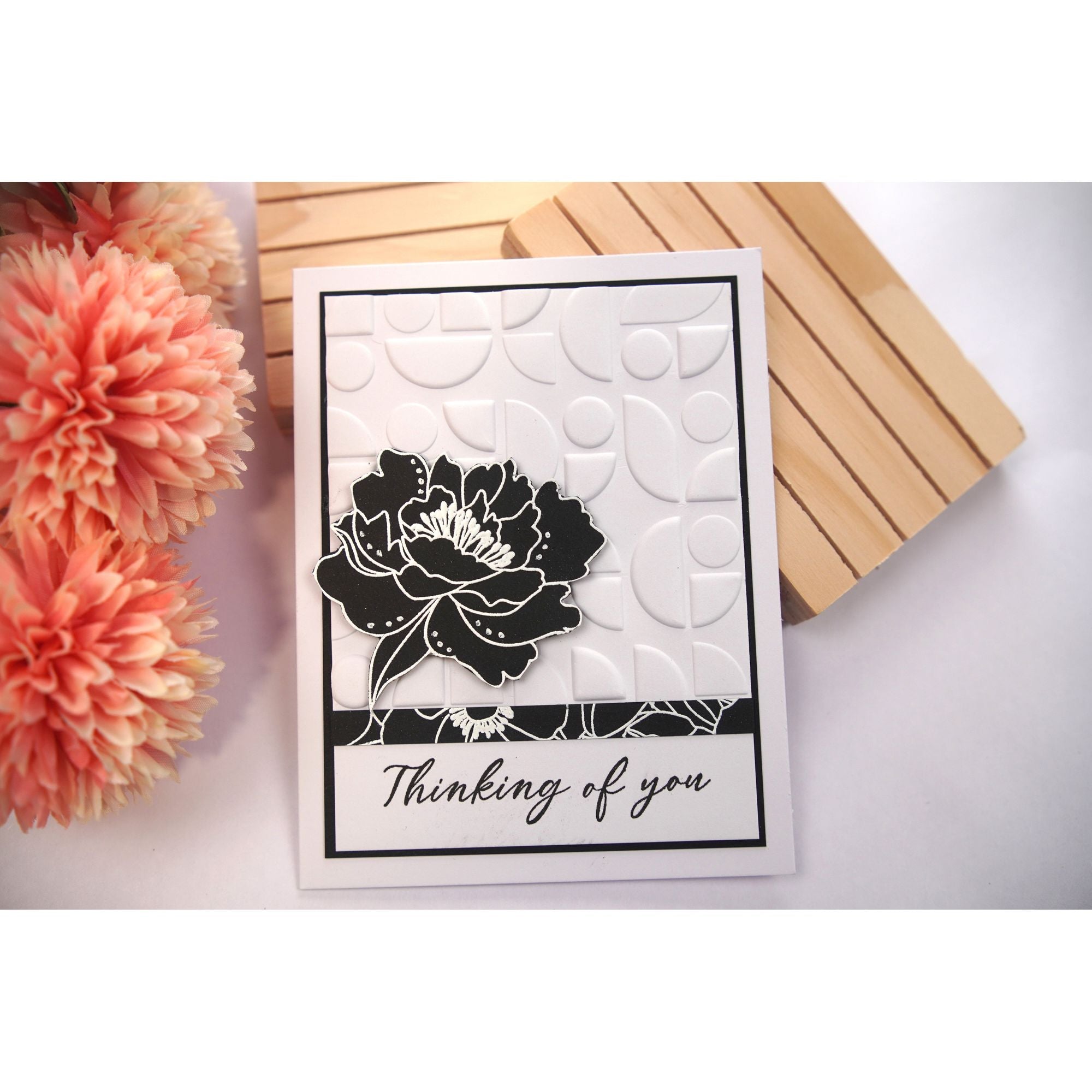 Simon Says Clear Stamps Delicate Blossoms 2230ssc Happy Camper Thinking of You Card