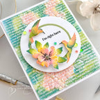Simon Says Stamp Delicate Hummingbird Duo Wafer Dies s943 Cheering for You Encouragement Card  | color-code:ALT04