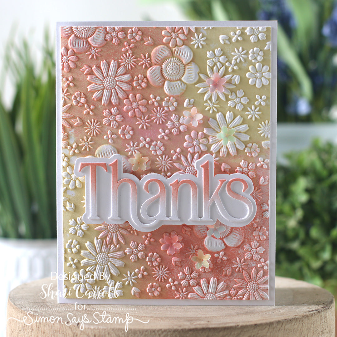 Dies 1619sd Always There Floral Thanks Card Shari Carroll | color-code:ALT03