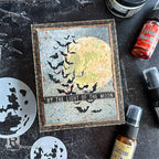 Ranger Embossing Powder SUPER FINE BLACK Detail EPJ37392 Halloween Glow In The Dark Card | color-code:ALT02