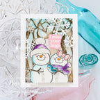 Art Impressions Snowman Puppet Clear Stamp and Die Set 5803 I Miss Your Hugs | color-code:ALT01