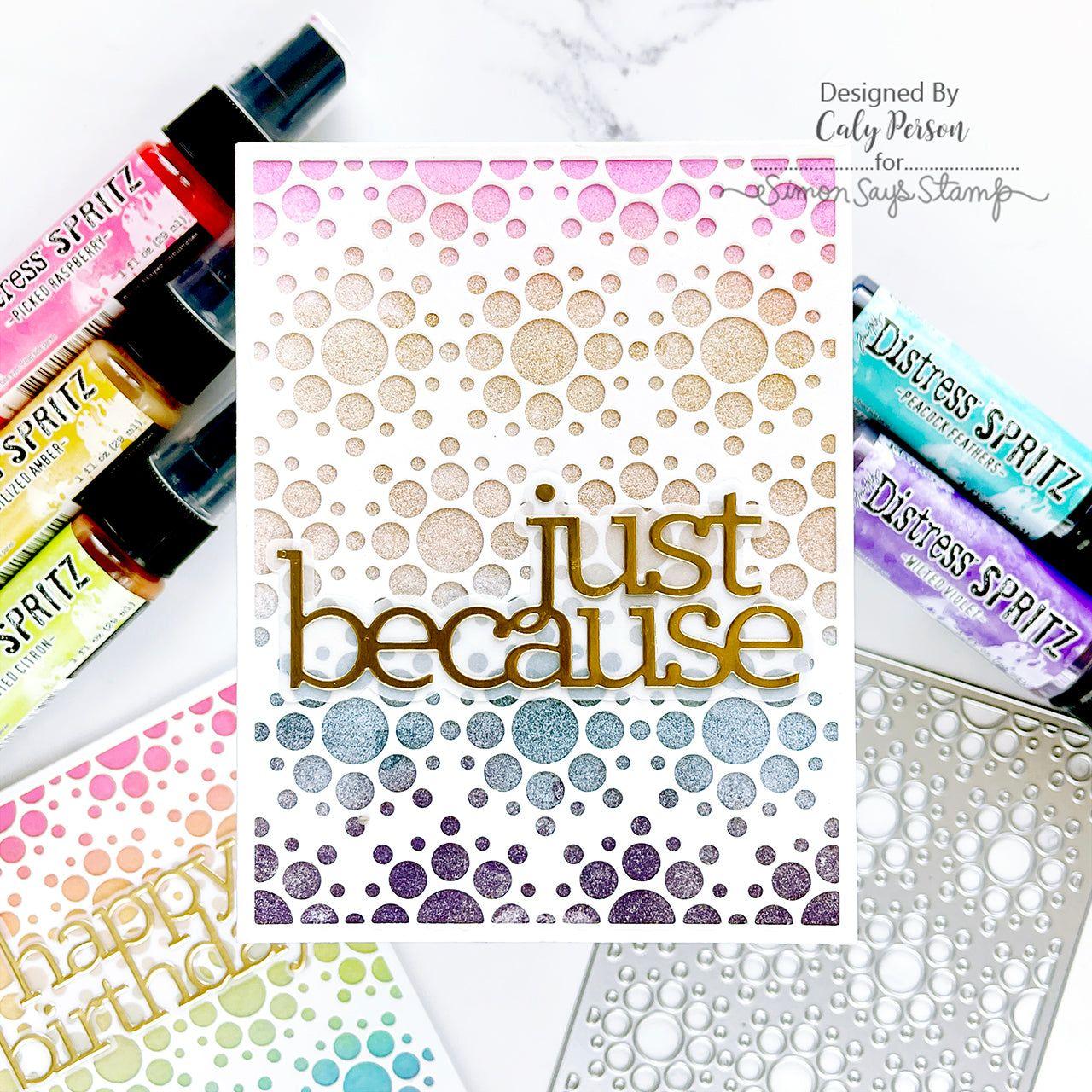 Tim Holtz Weathered Wood Distress Spritz tdu86567 Caly Person Just Because Card | color-code:ALT04