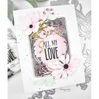 Simon Says Stamp Distressed Parisian Frame Wafer Dies 1292sdc Love Card | color-code:ALT01