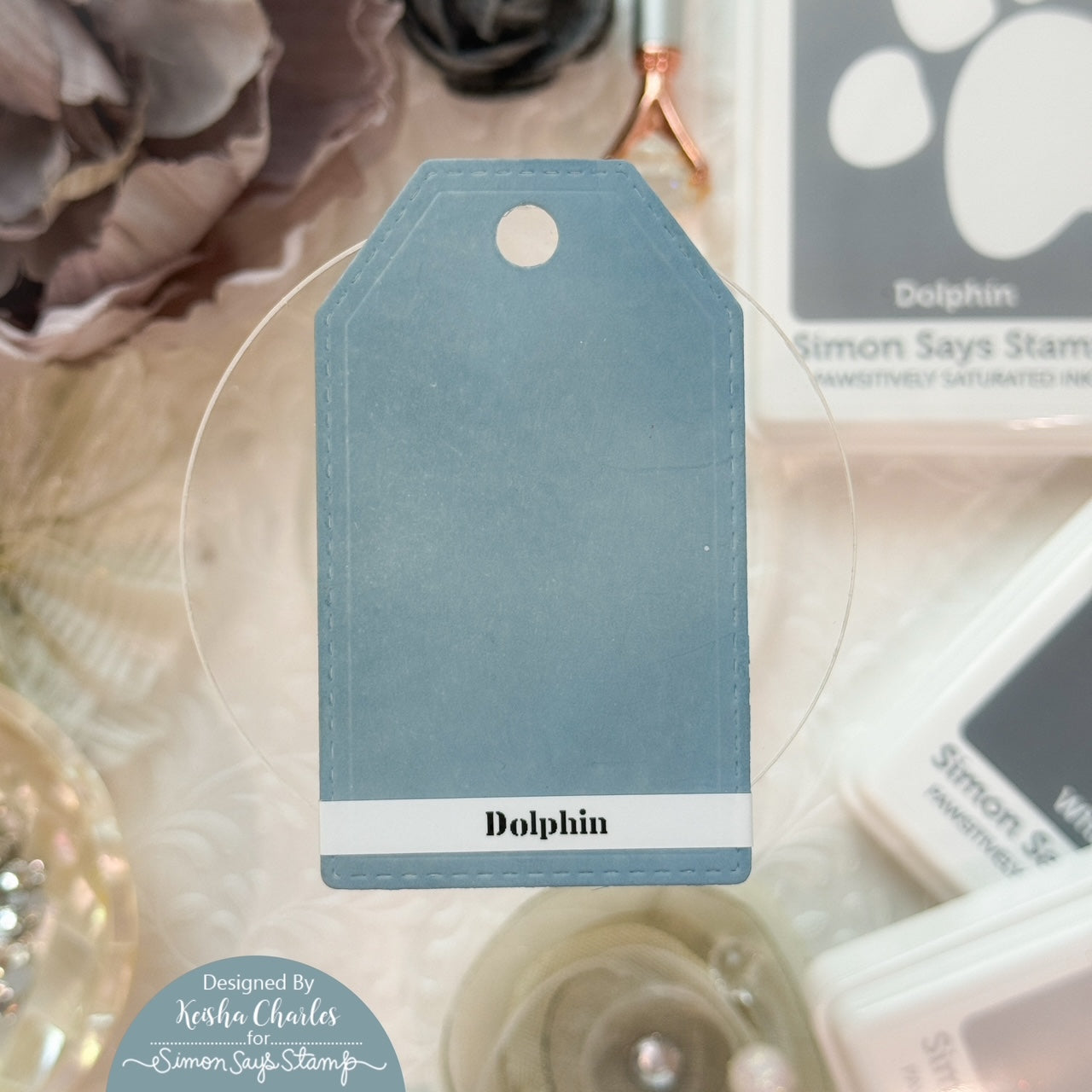 Simon Says Stamp Pawsitively Saturated Re-inker Dolphin ssr113 Sugar and Spice