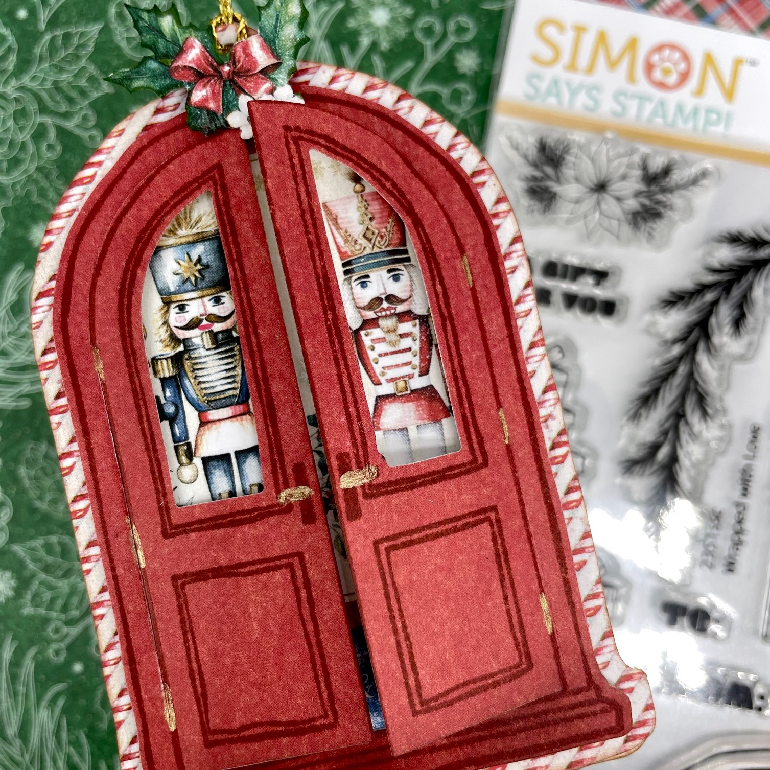 Simon Says Stamp Wrapped with Love Door Wafer Dies 1524sdc Christmas Tag