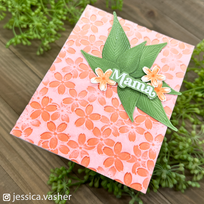 Simon Says Stamps and Dies Dreamy Leaves set752dl Be Bold Mama Card