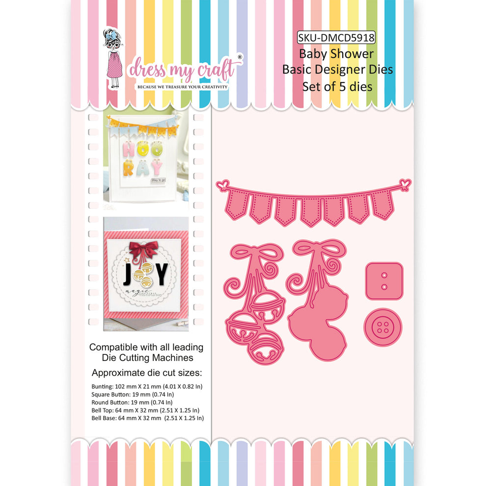 Dress My Craft Baby Shower Dies dmcd5918
