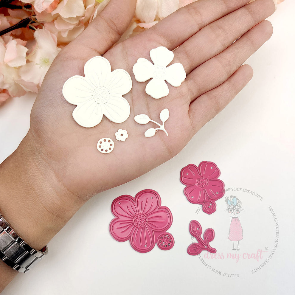 Dress My Craft Blooming Flowers Dies dmcd7018 Florals