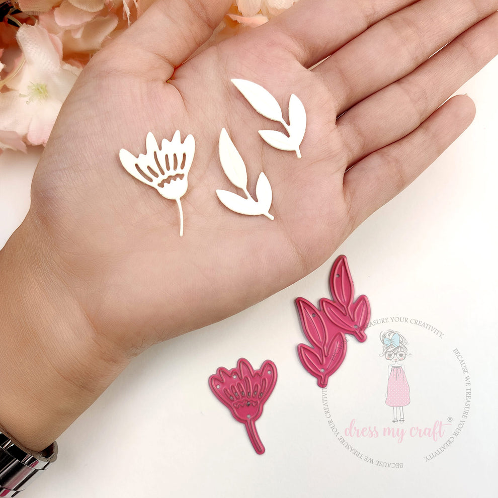 Dress My Craft Blooming Flowers Dies dmcd7018 Tiny Florals