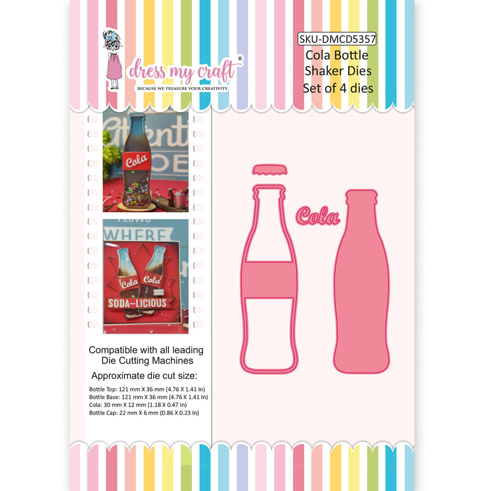 Dress My Craft Cola Bottle Shaker Dies dmcd5357