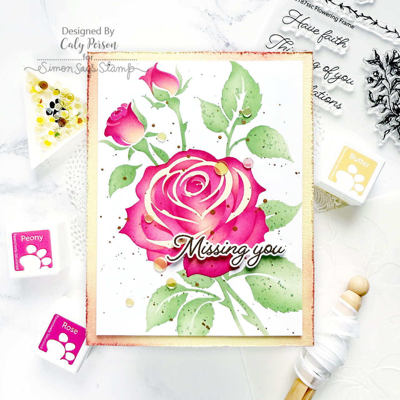 Simon Says Stamp Embellishment Mix Duckling 0425dk You Are My Favorite Miss You Card | color-code:ALT03