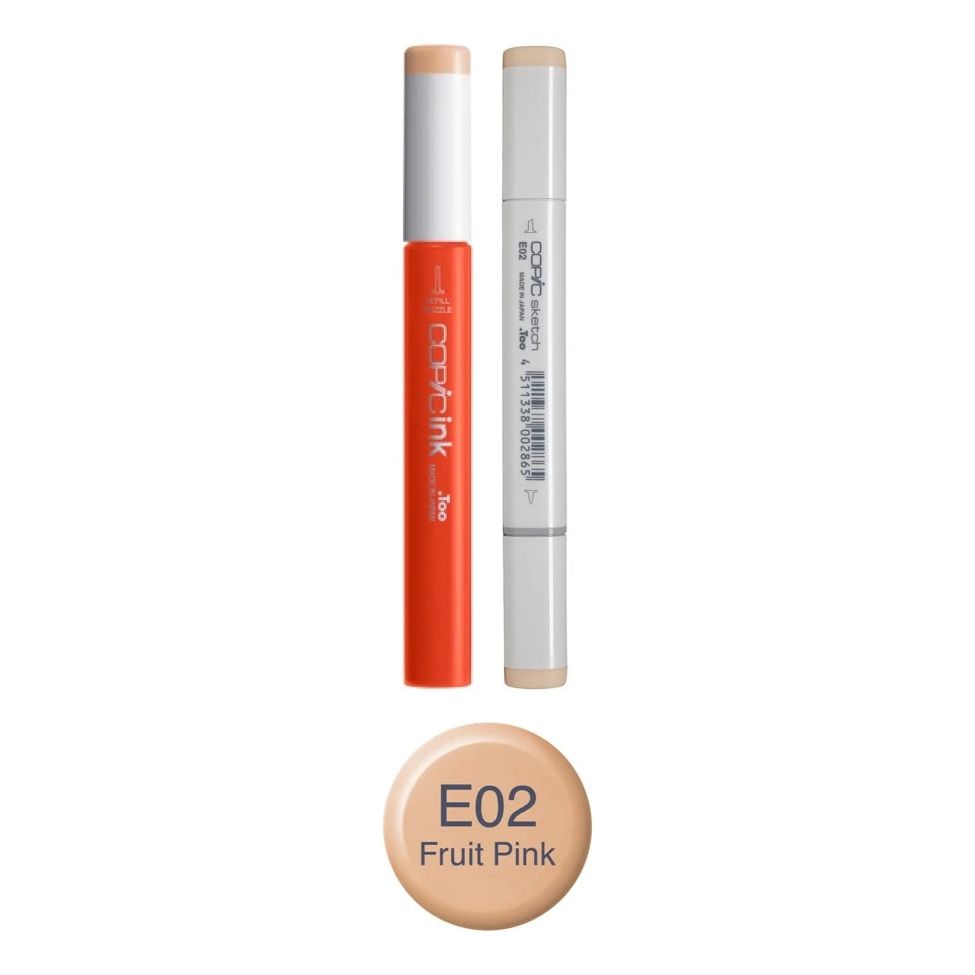 Copic Marker Fruit Pink Marker and Refill Bundle E02