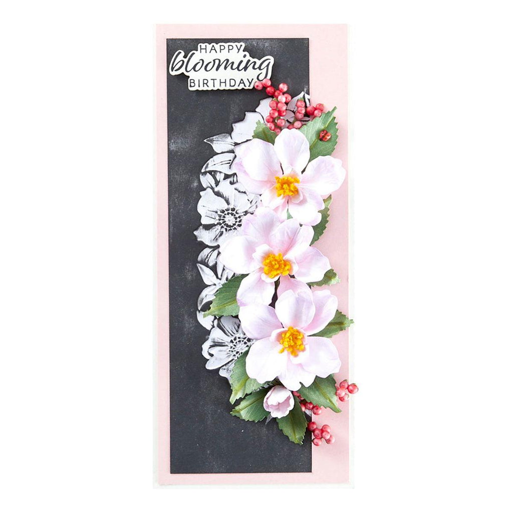 Spellbinders Nature's Botanical Wreath 3D Embossing Folder e3d-094 birthday