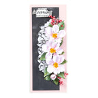 Spellbinders Nature's Botanical Wreath 3D Embossing Folder e3d-094 birthday