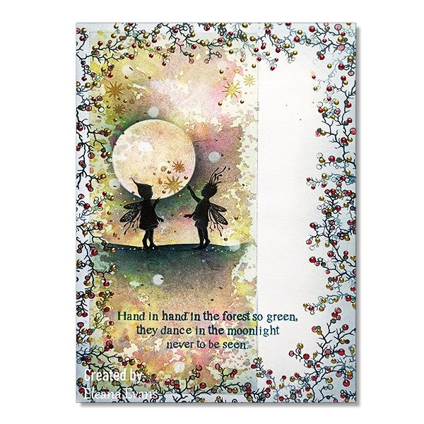 Lavinia Stamps Berry Wreath with Mini Berries Clear Stamps lav568