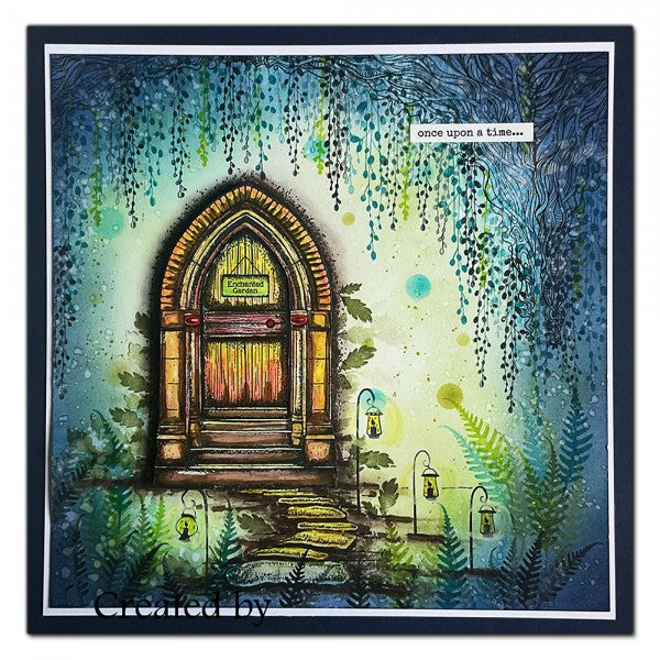 Lavinia Stamps Dragon Tree Root Corner Clear Stamp lav875 night time
