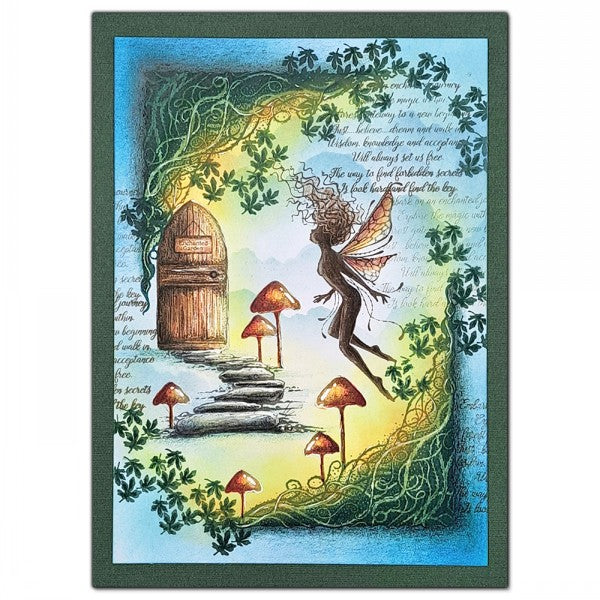 Lavinia Stamps Moss Caps Clear Stamps lav882 cute fairy