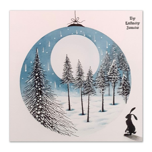 Lavinia Stamps Small Pine Trees Clear Stamps lav836 forest scene