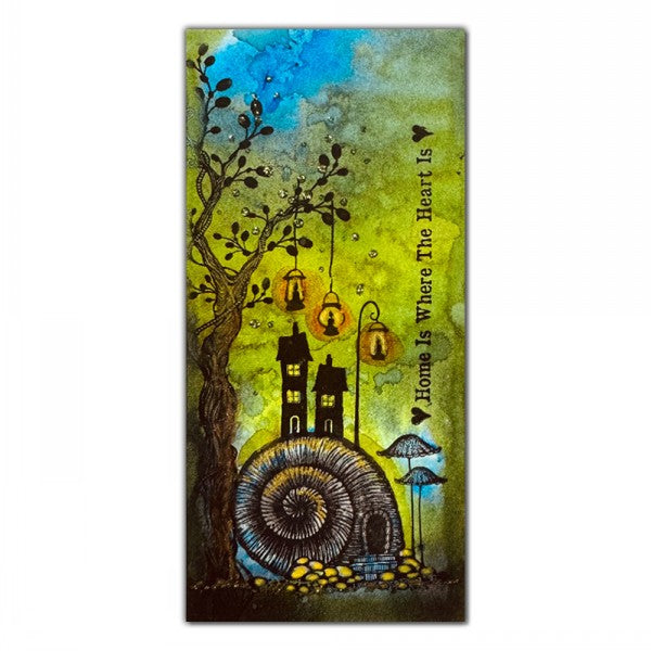 Lavinia Stamps Snail House Clear Stamp lav851 forest scene