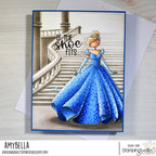 Stamping Bella Princess Sentiment Cling Stamps eb1274 if the shoe fits
