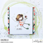 Stamping Bella Whimsabella PetalShimmer Cling Stamp eb1367 so loved