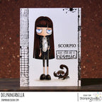Stamping Bella Oddball Zodiac Scorpio Cling Stamps eb1450