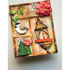 Memory Box Vintage Tray 3D Embossing Folder and Die ef1040 merry christmas