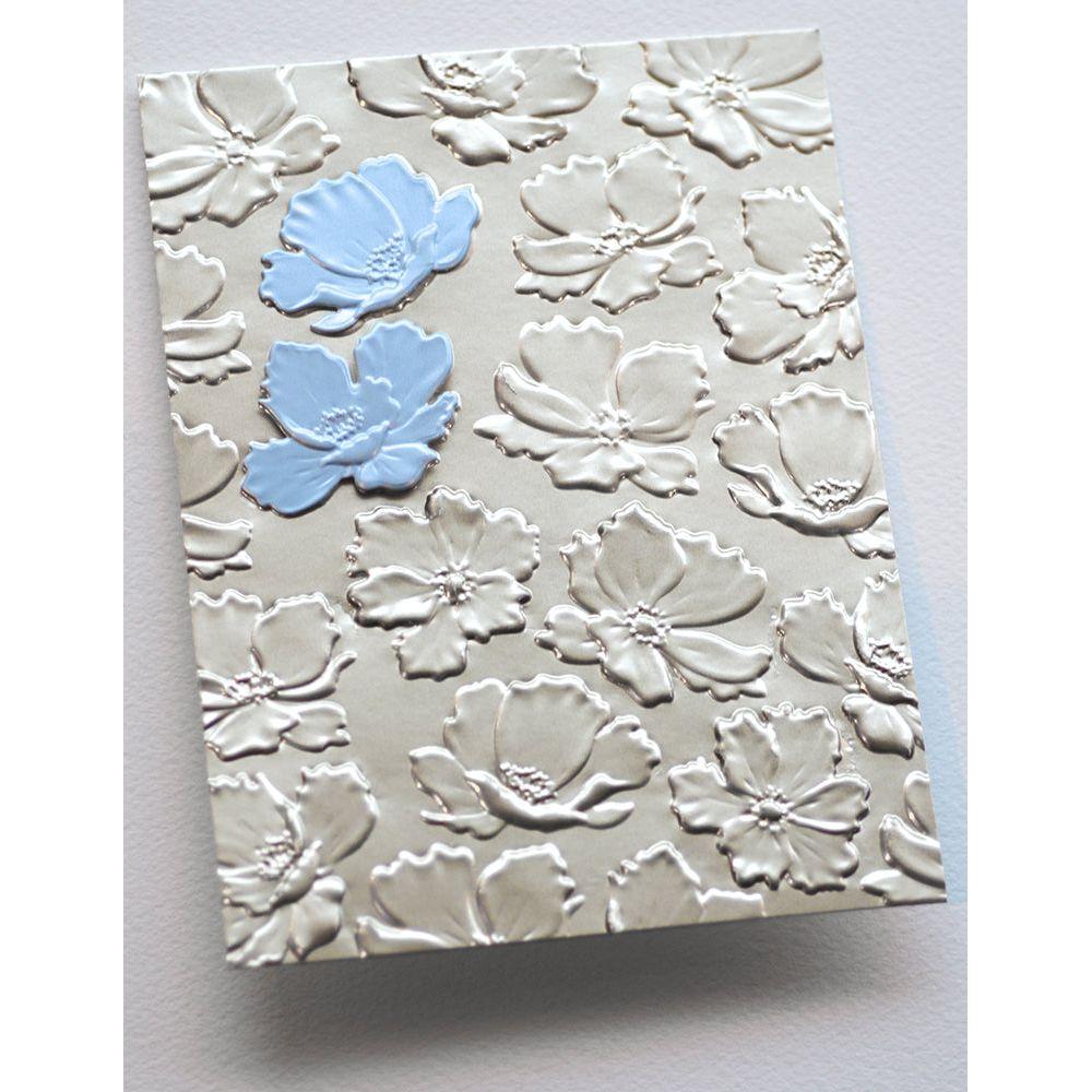 Memory Box Anemone Drift 3D Embossing Folder and Dies ef1041 blooms