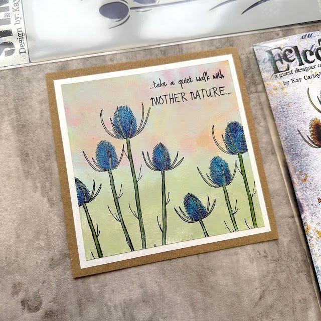 Paper Artsy Kay Carley Cling Stamps ekc72 mother nature