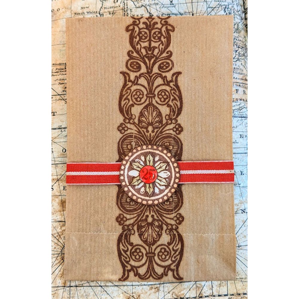 Paper Artsy Eclectica3 Scrapcosy Mini Cling Stamp em82 border