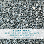 Trinity Stamps Black Pearl Baubles Embellishment Mix emb-0096