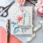 Simon Says Stamp Divine Peony Wafer Dies s919 Sunny Vibes Congratulations Card | color-code:ALT07