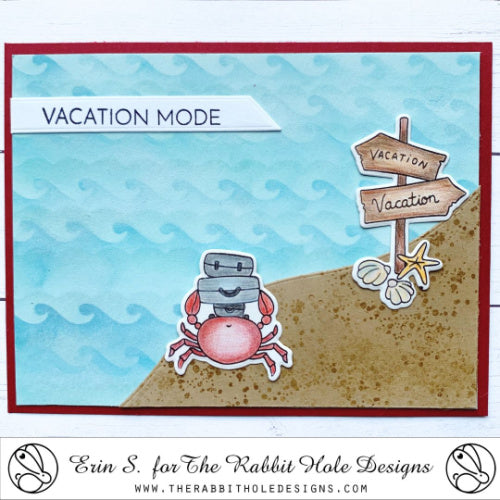 The Rabbit Hole Designs Otter Play Dies TRH-202D crab