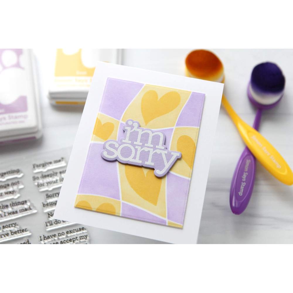 CZ Design Stamps and Die I'm Sorry Sentiments set922is To Be Loved I'm Sorry Card | color-code:ALT03