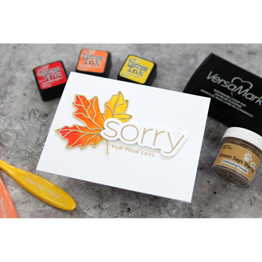 CZ Design Stamps and Dies Clean Line XL Sympathy Card | color-code:ALT02