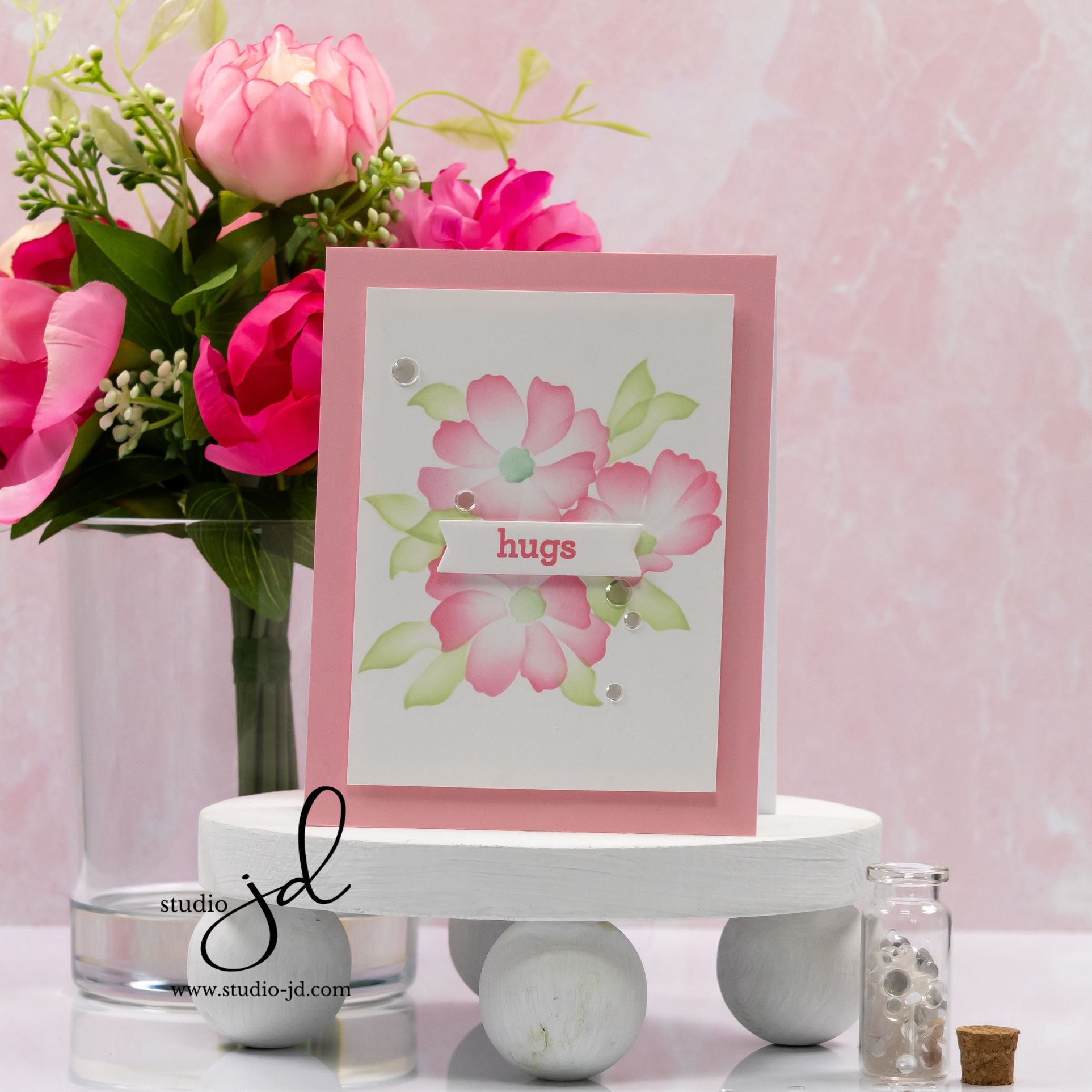 Simon Says Stamp EZ Strips Banners Wafer Dies 1394sdc STAMPtember Hugs Card | color-code:ALT06