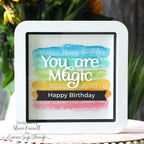 Simon Says Stamp EZ Strips Banners Wafer Dies 1394sdc STAMPtember Birthday Card