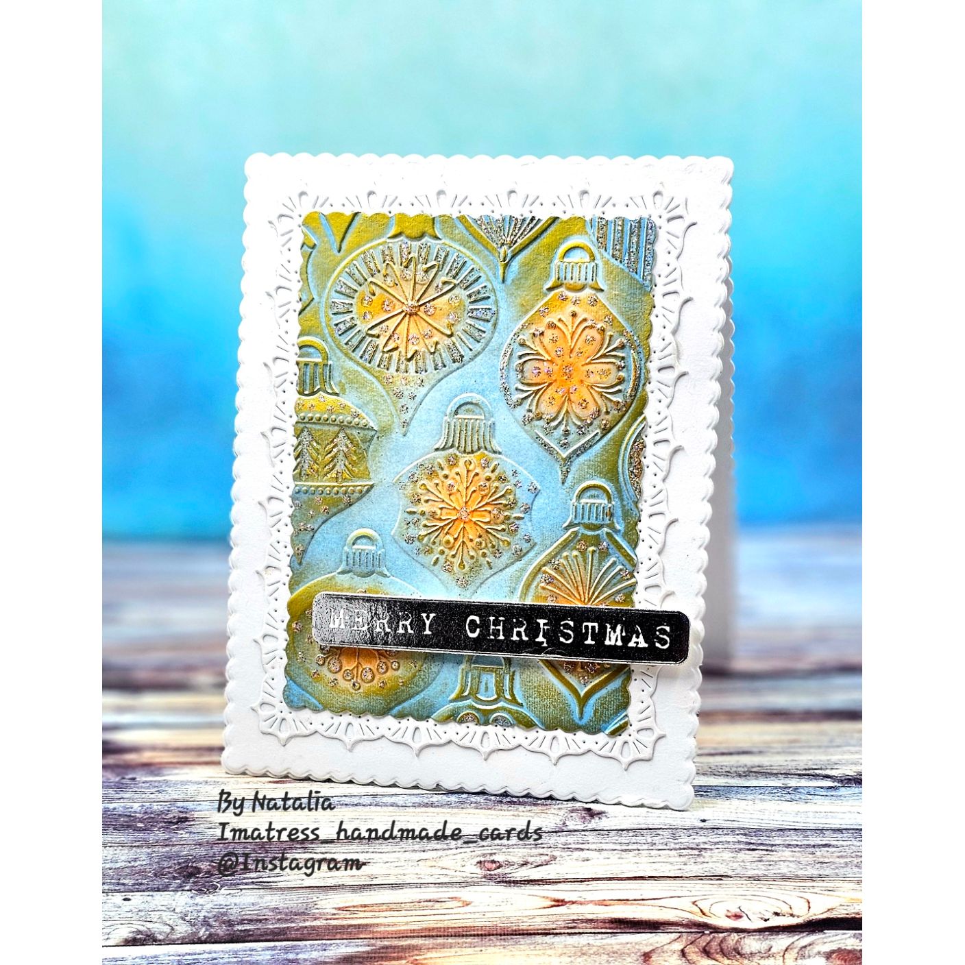 Simon Says Stamp EZ Strips Reverse Vintage Christmas 1008ez Sugar and Spice Christmas Card