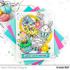 Pretty Pink Posh Easter Cupcakes Clear Stamps easter greetings