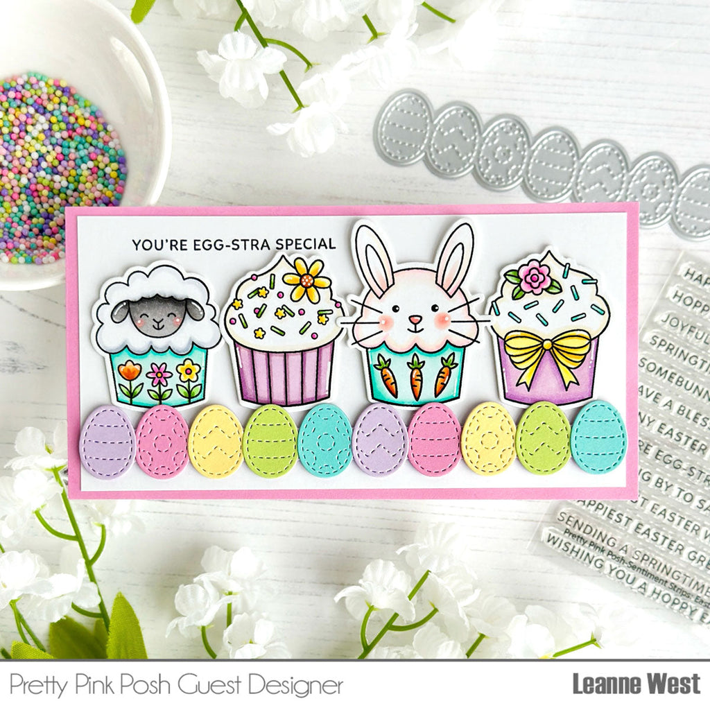 Pretty Pink Posh Easter Cupcakes Dies you're special