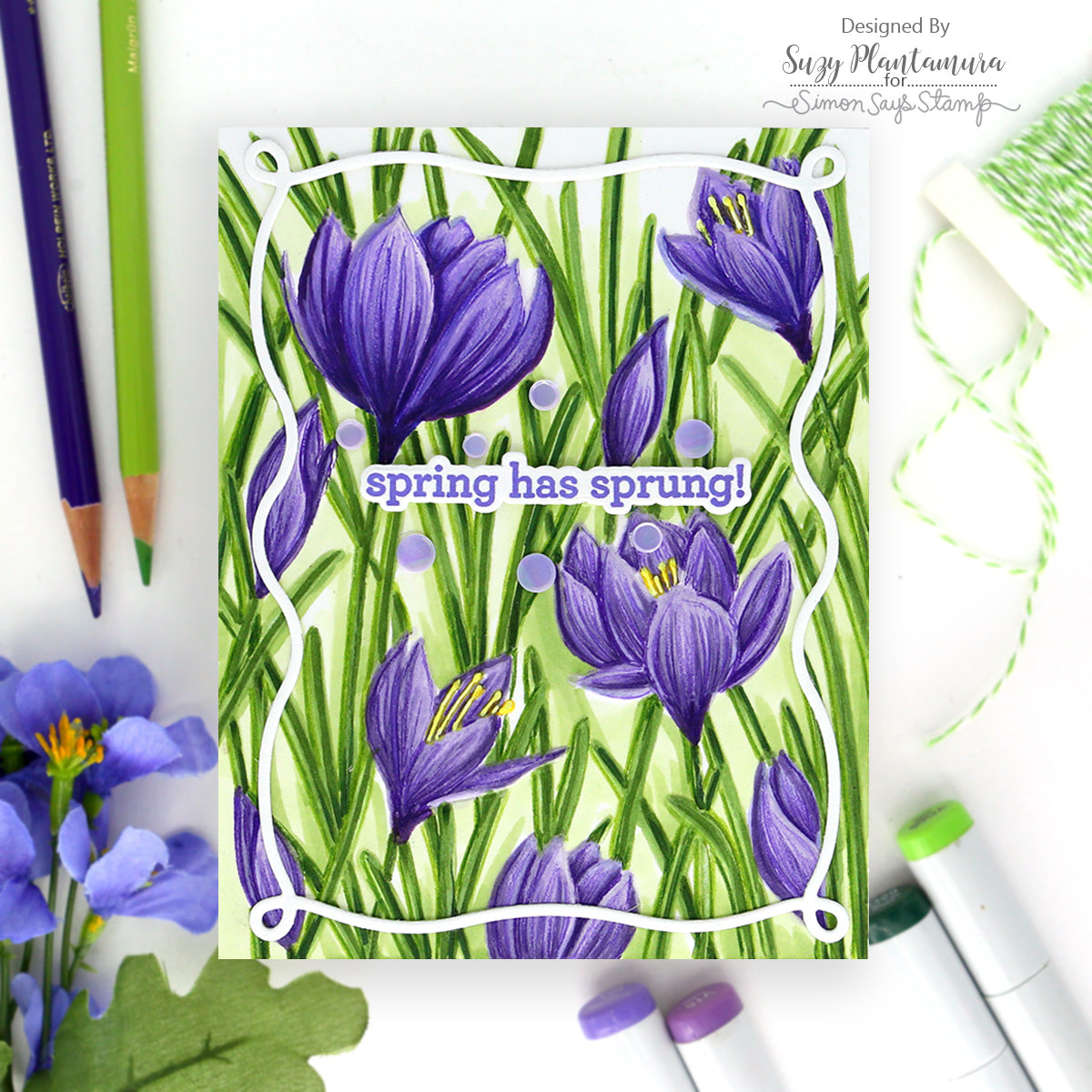 Simon Says Stamp Embellishment Mix Easter Eggs 0226eg Beautiful Moments Spring Card | color-code:ALT03