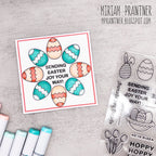 CZ Design Clear Stamps Easter Grid cz3102c Beautiful Moments Easter Card