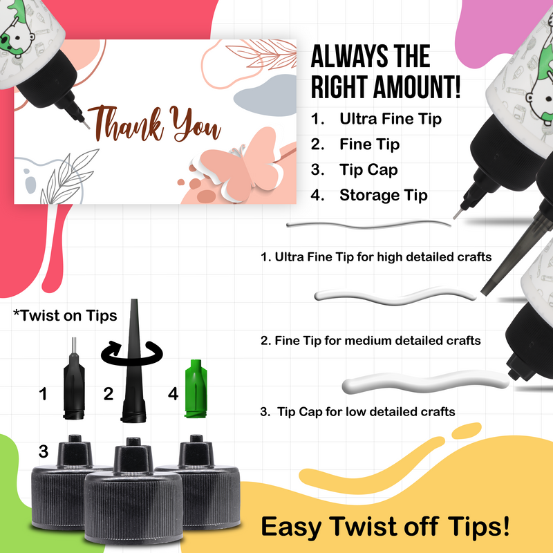 Bearly Art THE MINI Precision Craft Glue pcg02e tip info