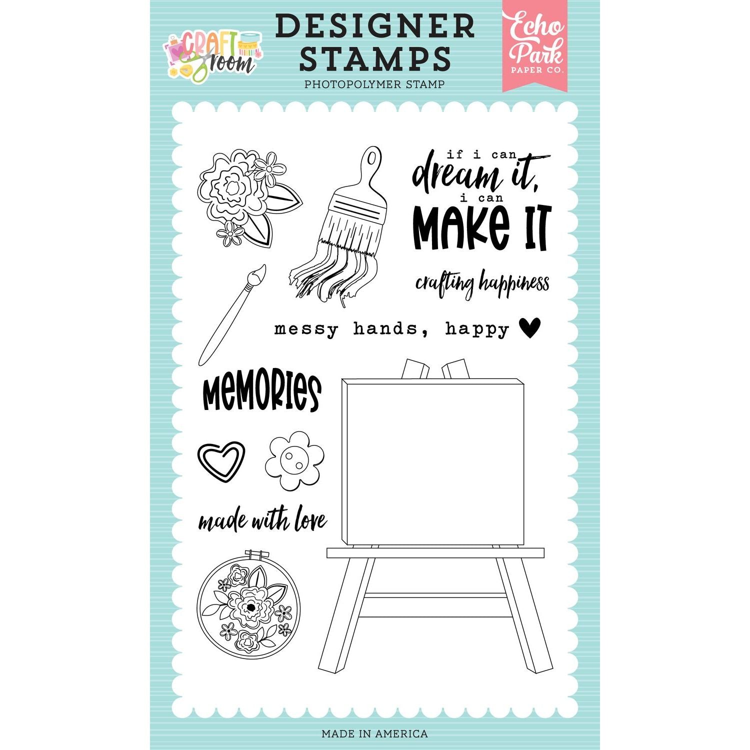 Echo Park Blank Canvas Clear Stamps crm492040