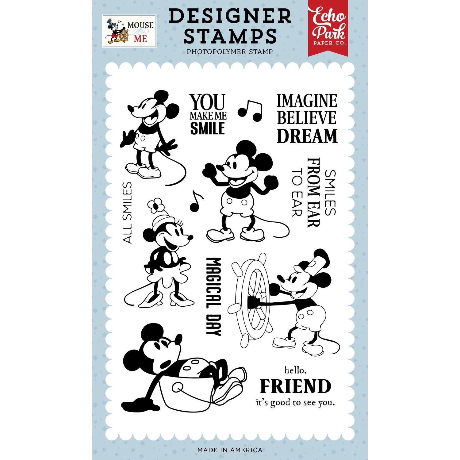Echo Park Captain Mouse Clear Stamps mam487047