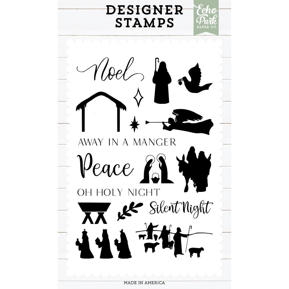Echo Park Christmas Nativity Clear Stamps epstamp205
