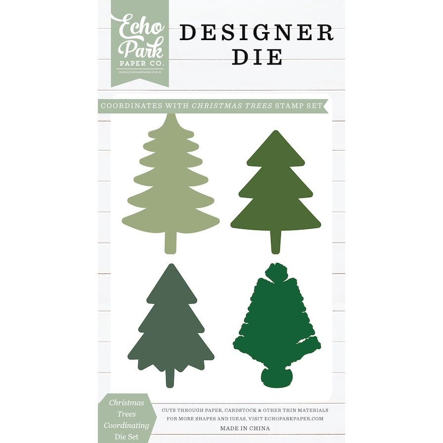Echo Park Christmas Trees Stamps And Dies Bundle EPPDIE1445